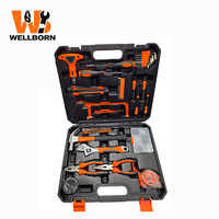 Kit d'outils universel multifonctionnel de qualité industrielle 104 pièces OEM avec étui rigide pour l'entretien et le traitement automobile
