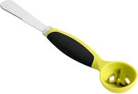 Avocadomessen, multifunctioneel, voor snijden en ontpitten, fruitpulp-scheiders, roestvrijstalen mes en antislip handvat