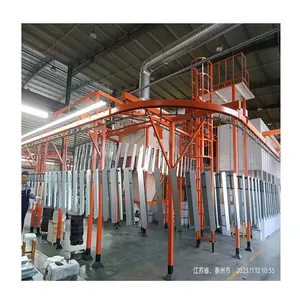 High Efficiency Compact Metal Products Automatic Powder Coating Line