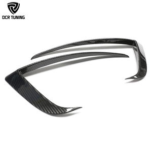 Feux antibrouillard avant en fibre de carbone sec MODEL <span class=keywords><strong>S</strong></span> pour <span class=keywords><strong>Tesla</strong></span> MODELS 2023 + Car Bumper Splitter Carrosserie Kits 2 PCS/SET - Product Image 1