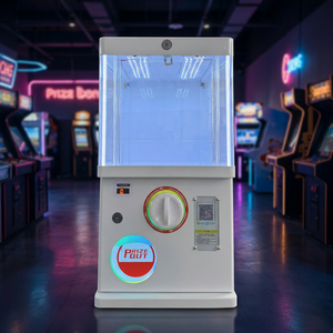 Máquina de grúas recreativas operada con monedas, enchufe universal 110-240V, cuerpo de plástico, luz indicadora, para uso en parques de atracciones - Product Image 1