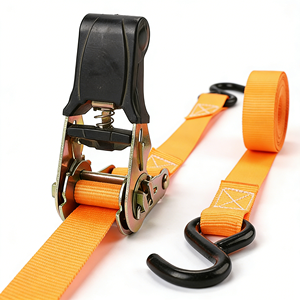 Correas de Trinquete Reforzadas de 1 Pulgada (25 mm) con Ganchos en S, Resistencia a la Rotura de 800 kg - <span class=keywords><strong>Precio</strong></span> Directo de Fábrica, Amarres de Carga Duraderos - Product Image 5