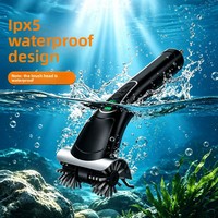 Brosse de nettoyage électrique transfrontalière pour barbecue, à double tête rechargeable, avec rouleau en fil d'acier inoxydable – Outil indispensable pour les grils