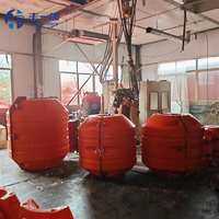 Flotteur de tuyau de dragage marin personnalisé, résistant aux UV, à haute flottabilité, en HDPE orange, pour ponton, durée de vie de 15 ans