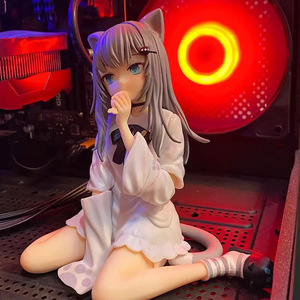 Amagi nekoo รูปปั้นแมวรูปอะนิเมะน่ารักสำหรับเด็กผู้หญิงตั้งโต๊ะเคสพีซีของตกแต่งโมเดลของขวัญสะสมกล่องรูปปั้นขายส่งจำนวนมาก - Product Image 2
