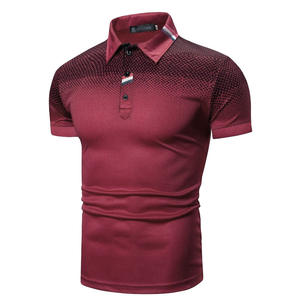 Polo de golf de hombre uniforme de algodón y poliéster al por mayor Polo de manga corta con logotipo bordado impresión por sublimación personalizada - Product Image 6