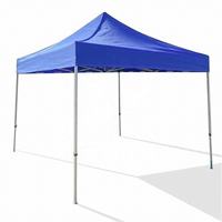 Tolda 3x3 600D Oxford avec structure en acier, Tente pliante pop-up imperméable 3x3 pour jardin et fêtes