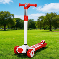 Trottinette pliable 3 roues pour enfants de 2 à 8 ans, avec roues lumineuses, conforme EN71, pour la Foire de Canton 2026