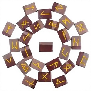 Juego de Runas de Piedra Narmada, 25 Piezas, Piedras de Río Grabadas para Adivinación, Colección al por Mayor - Product Image 1
