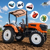 Tracteur agricole LAWNIO à quatre roues motrices, moteur 4 cylindres, performance optimale pour le travail sur le terrain, fourni directement par l'usine
