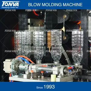 Máquina de fabricación de moldeo por soplado de botellas de jugo de bebida de agua mineral para beber PET de plástico desechable