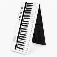 Piano numérique portable de haute qualité en gros, logo personnalisé, couleur au choix, pour la maison et les voyages, rangement facile, clavier de piano numérique 88 touches