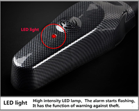 Verrou de volant avec alarme, antivol pour véhicule, verrou de sécurité universel pour voiture, camion, SUV avec avertisseur sonore et voyant LED