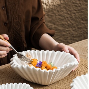 Tazón de Porcelana Creativo de Alta Calidad para Ensaladas, Estilo Europeo, para el Hogar, Restaurante, Frutas, Dulces, Bocadillos, Decoración de Hotel, Apto para <span class=keywords><strong>Microondas</strong></span> - Product Image 5
