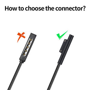 Kabel adaptor daya 65W untuk Microsoft Surface Pro, 3 4 5 6 7 Pro X permukaan pengisi daya Laptop tipe keluaran DC - Product Image 5