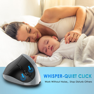 Ergonomic 2.4GHz không dây dọc quang Chuột USB 3D phong cách 1600 cao DPI có thể điều chỉnh cho bàn tay lớn dẫn Cổ Phiếu cho chơi game PC - Product Image 4