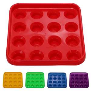 <span class=keywords><strong>Plateau</strong></span> <span class=keywords><strong>de</strong></span> boules <span class=keywords><strong>de</strong></span> <span class=keywords><strong>billard</strong></span> en plastique dur multicolore pour 16 boules <span class=keywords><strong>de</strong></span> taille 52mm 57mm - Product Image 5