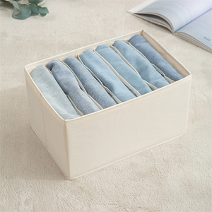 Convenient Foldable <b>Wardrobe</b> <b>Organiser</b> Clothes Drawer Dividers Fabric Underwear <b>Storage</b> Box Practical <b>Storage</b> Solution - Product Image 6