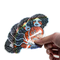 Autocollants découpés sur mesure, logo personnalisé, vinyle auto-adhésif, imperméable, pour la décoration de skateboard et de bagages