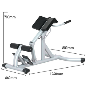 <span class=keywords><strong>Chaise</strong></span> romaine pliable réglable avec cadre métallique pour exercices de sit-up et extension du dos – Équipement professionnel d'entraînement de force - Product Image 5