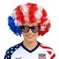 Nouvelle conception de perruque de supporter pour événements de football 2026, pour encourager l'équipe
