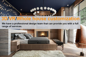 Odern-<span class=keywords><strong>cama</strong></span> doble con cabecero de tela plisada horizontal delicada con LD D luz nocturna, camas grandes levitantes - Product Image 6