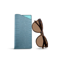 Étuis à lunettes en cuir véritable personnalisés avec logo, sacs de luxe portables pour lunettes de soleil, étui de rangement Yanzhi fait main