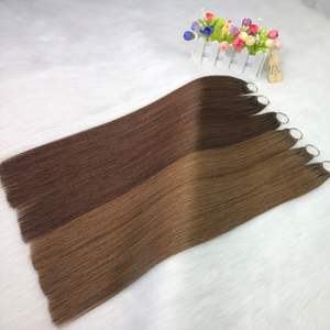 新生产100俄罗斯处女6D-3头发双拉所有颜色直6D头发延伸 - Product Image 4