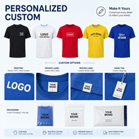 Camiseta Unisex con Logotipo Personalizado, Tela Técnica Natural Suave de Primera Calidad, Cuello Redondo, para Impresión de Ropa de Marca, OEM, Venta al Por Mayor