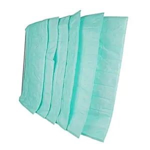 Bag Filter Medium Efficiency F5 F6 F7 Dust-free Fabric Pocket Hepa Filter For Ventilation Systems