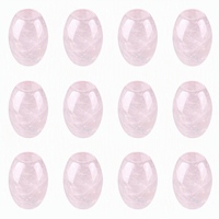 Lot de 12 perles de riz à grand trou en pierres précieuses naturelles, perles lâches pour bracelet et collier DIY, vente en gros