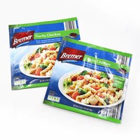 Sachets alimentaires personnalisés en CPP de qualité alimentaire, résistants aux hautes températures, pour cuisson vapeur au micro-ondes, sans fermeture éclair