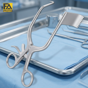 Écarteur chirurgical manuel auto-retenant en acier inoxydable 55x25mm, instrument de chirurgie générale, classe I, certifié CE - Product Image 4
