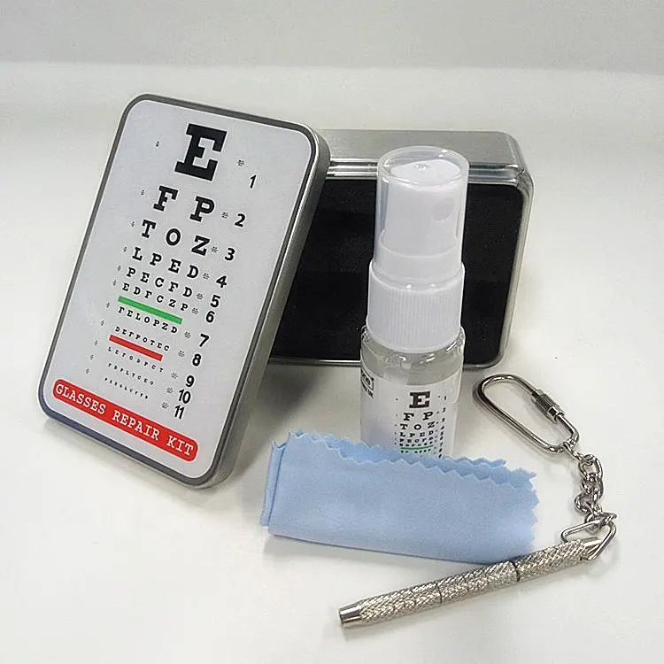 Spray de limpeza antiembaçante de óculos, kit de limpeza com pano de microfibra, anti-neblina, lente spray