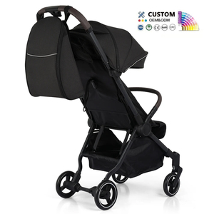 Poussette pliable pour bébé, siège inclinable, accoudoir rotatif, double frein, légère, compacte, poussette de voyage - Product Image 3