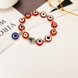 Turkish Blue Eye Palm Elastic <b>Bracelet</b> Evil Eye Minimalist Jewelry Gift Accessory Yiwu Origin Zinc Alloy Charm <b>Bracelet</b> - Product Image 3