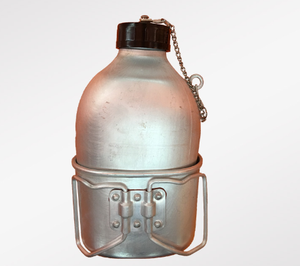 Botella de Agua de Aluminio para Camping de 1.3L, Cantimplora con Taza con o sin Asa - Product Image 2