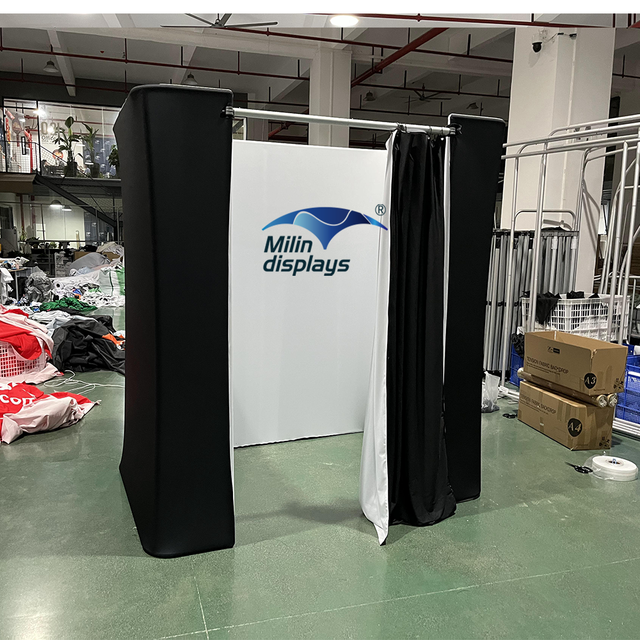 Milindisplays 8ft 10FT Portable Aluminum Rectangular Photo Room 3d Full Body Scanner 360 Photo Booth Room