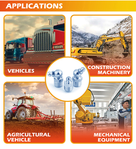 Boquilla de aceite de tipo recto de hierro para pistola Gresae, boquilla de mantequilla de grasa de rosca macho para sistema de lubricación - Product Image 6