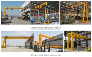 10 Ton Remote Control Semi <b>Gantry</b> <b>Crane</b> 2t 3t 5 Ton Electric Hoist Semi Single Girder Price - Product Image 5