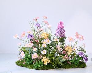T-60 haut de gamme mode fleur artificielle rangée personnalisé fleur coureur violet fleur Art salon décoration de la maison - Product Image 4