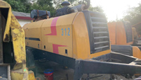 Pompa beton bekas pompa Trailer 100 cbm HBT10018 mesin Diesel pompa stasioner harga