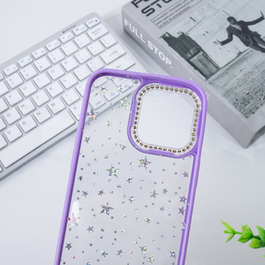 Custodia per telefono cellulare in stile Glitter Ins per tutti i tipi <span class=keywords><strong>di</strong></span> Cover posteriore personalizzata per iphone 15 Pro Max Forros Protector De Celular - Product Image 4