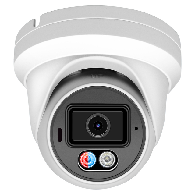 12MP 8MP 5MP 4K POE IP Camera Red Blue Light Siren Alarm Human Detection SDK API RTMP RTSP Metal Outdoor Security CCTV Camera