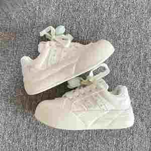Chaussures de skate polyvalentes et élégantes pour femme, Nouvelle collection Printemps-Automne 2026, à semelle épaisse, blanches, décontractées, style coréen original, type 'Bread Shoes' - Product Image 5