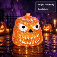 Jouet à presser tête de citrouille moche et mignonne, amusant, en forme de tête de citrouille, en sucre malté, jouet de décompression, cadeau décoratif d'Halloween