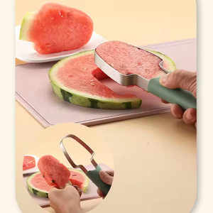 Tenedor cortador de sandía 3 en 1, cuchillo cortador de fruta portátil y cortador de sandía - Product Image 6