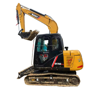Excavadora de orugas Sany 75-8 2019 modelo 7,28 TON fuerza de excavación fuerte precisa y rápida 100% precio listo Hitachi Kobelco usado - Product Image 1