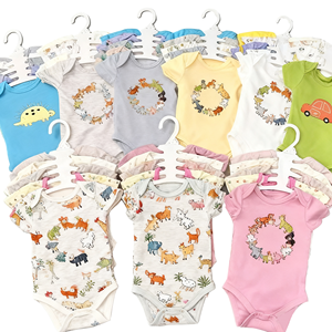 Pakaian Bayi Rajut Bambu Organik Custom Print, Diskon Besar, Pakaian Bayi Custom Musim Gugur, Romper Bayi 0-3 Bulan - Product Image 1