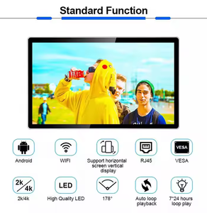 Trong nhà 32 43 50 55 65 inch treo tường LCD kỹ thuật số biển hiển thị độ sáng cao hẹp cạnh siêu mỏng cửa sổ màn hình hiển thị - Product Image 5